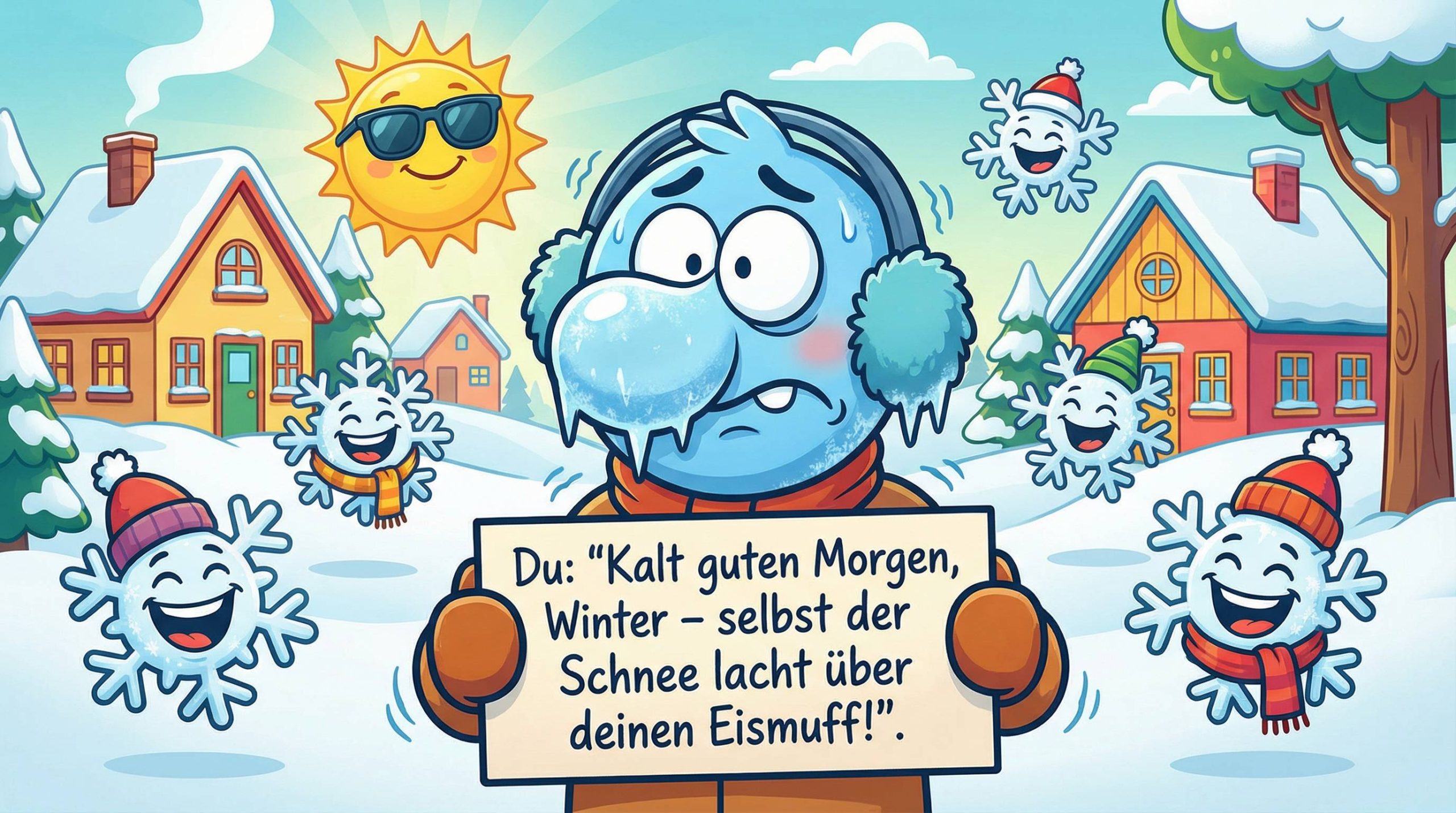 kalt guten morgen winter