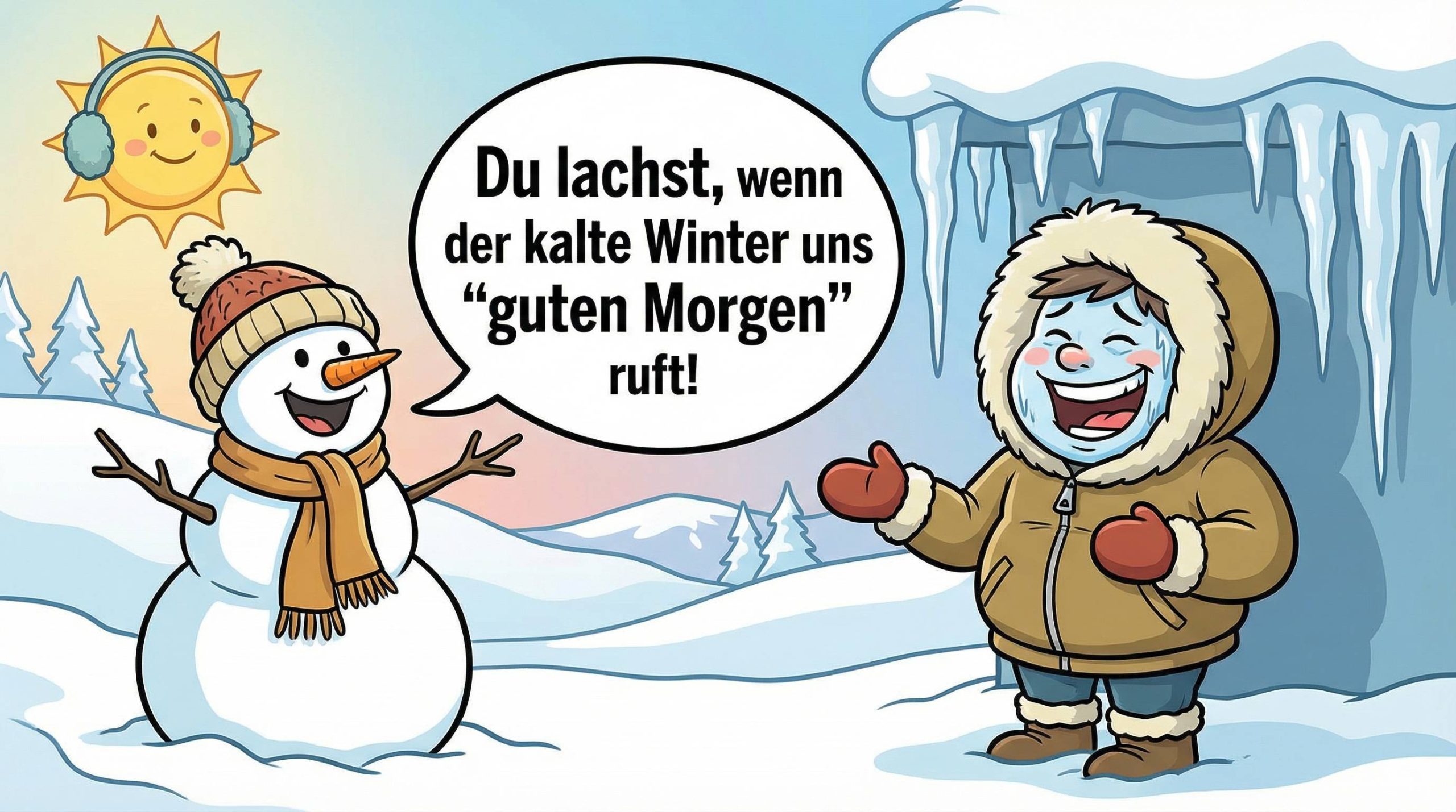 kalt guten morgen winter