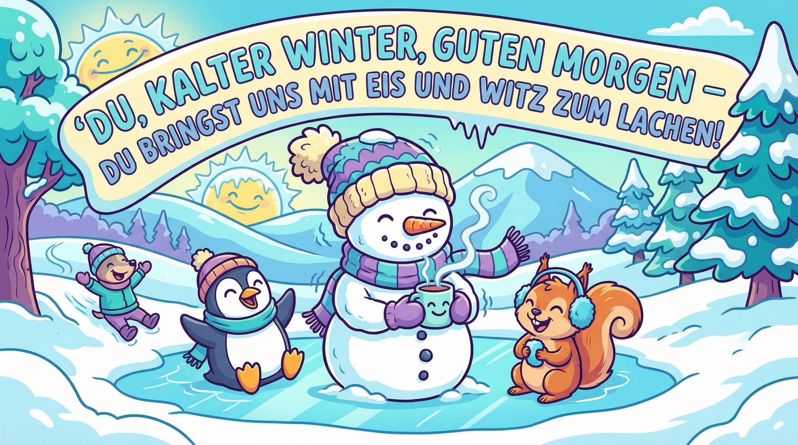kalt guten morgen winter