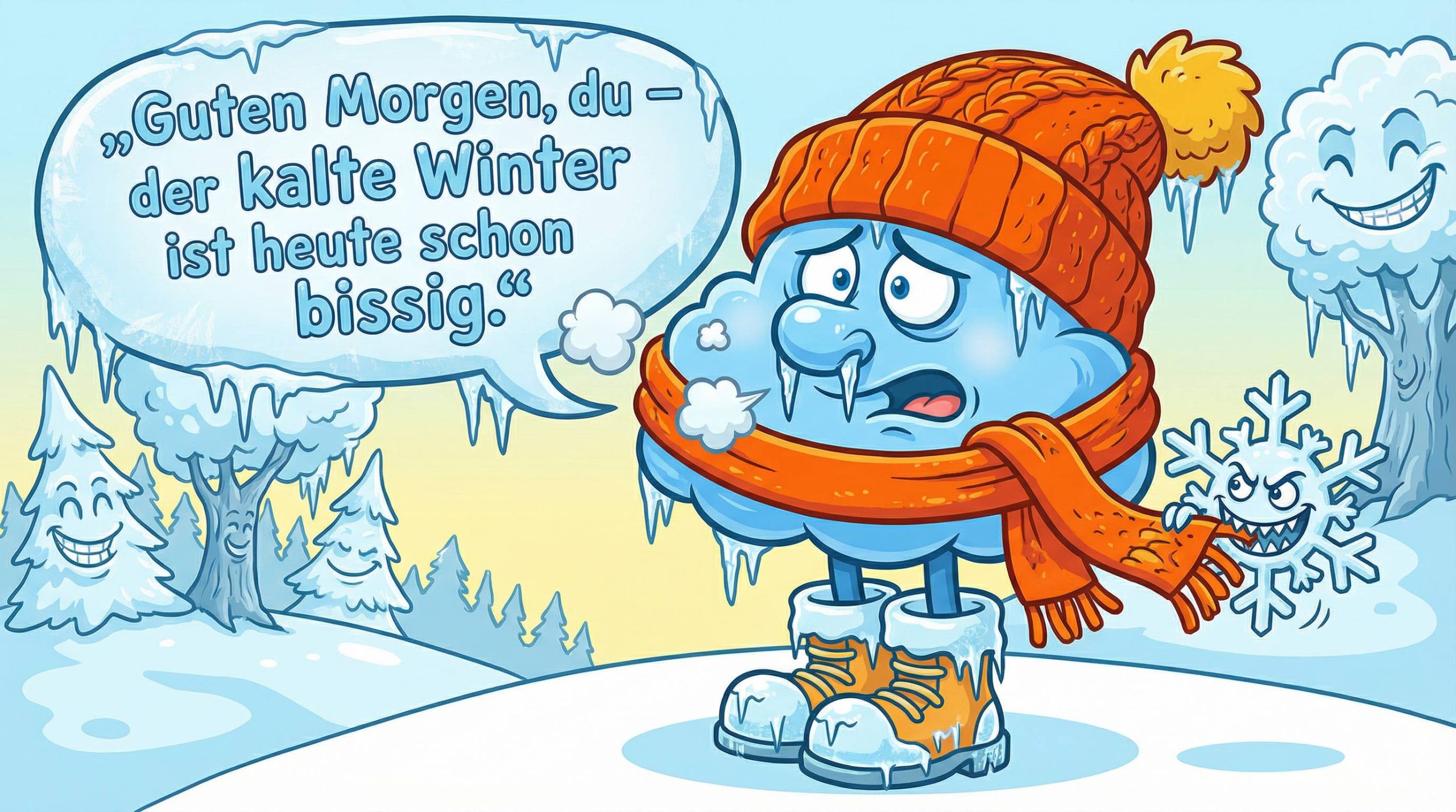 kalt guten morgen winter