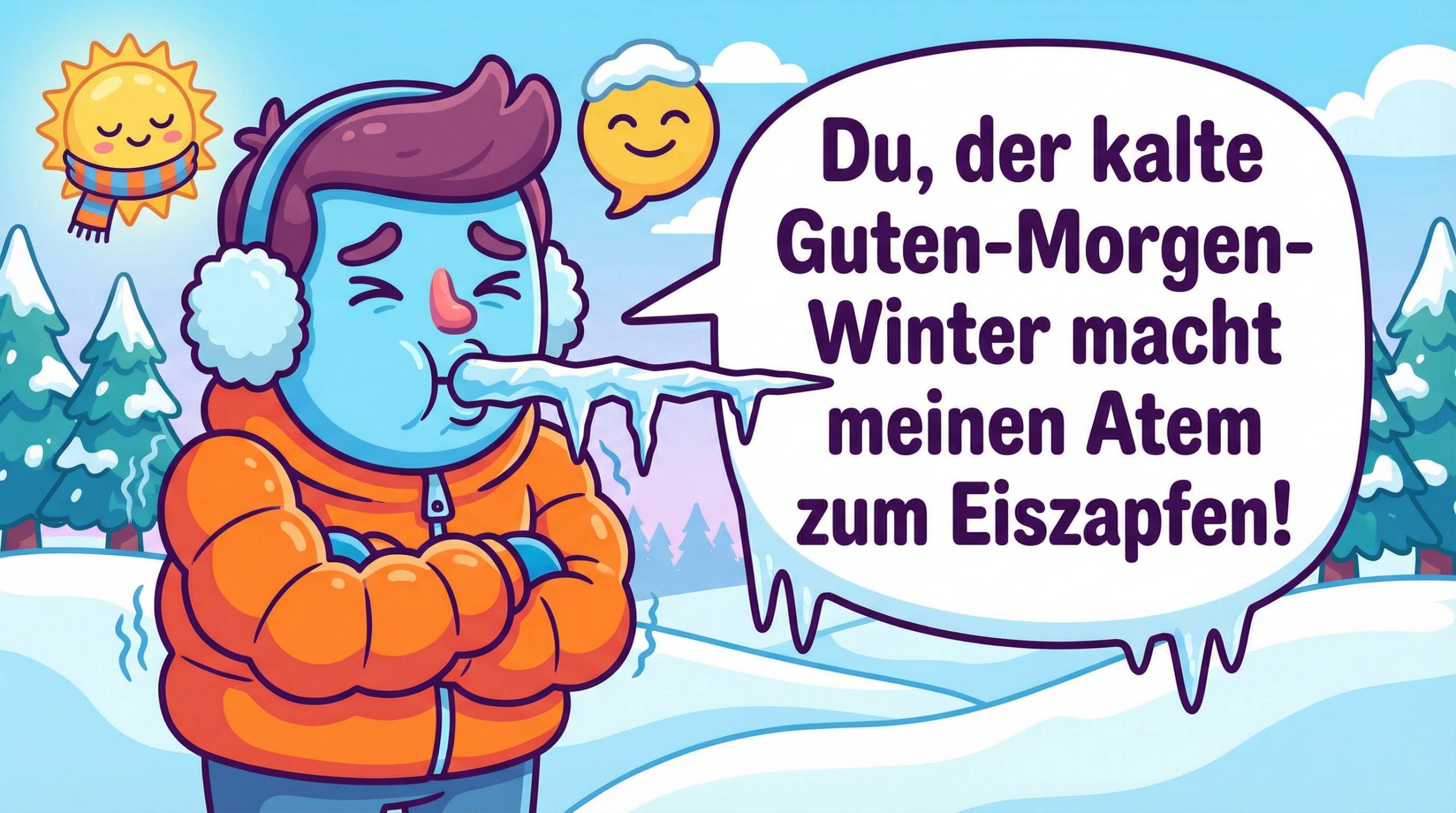 kalt guten morgen winter