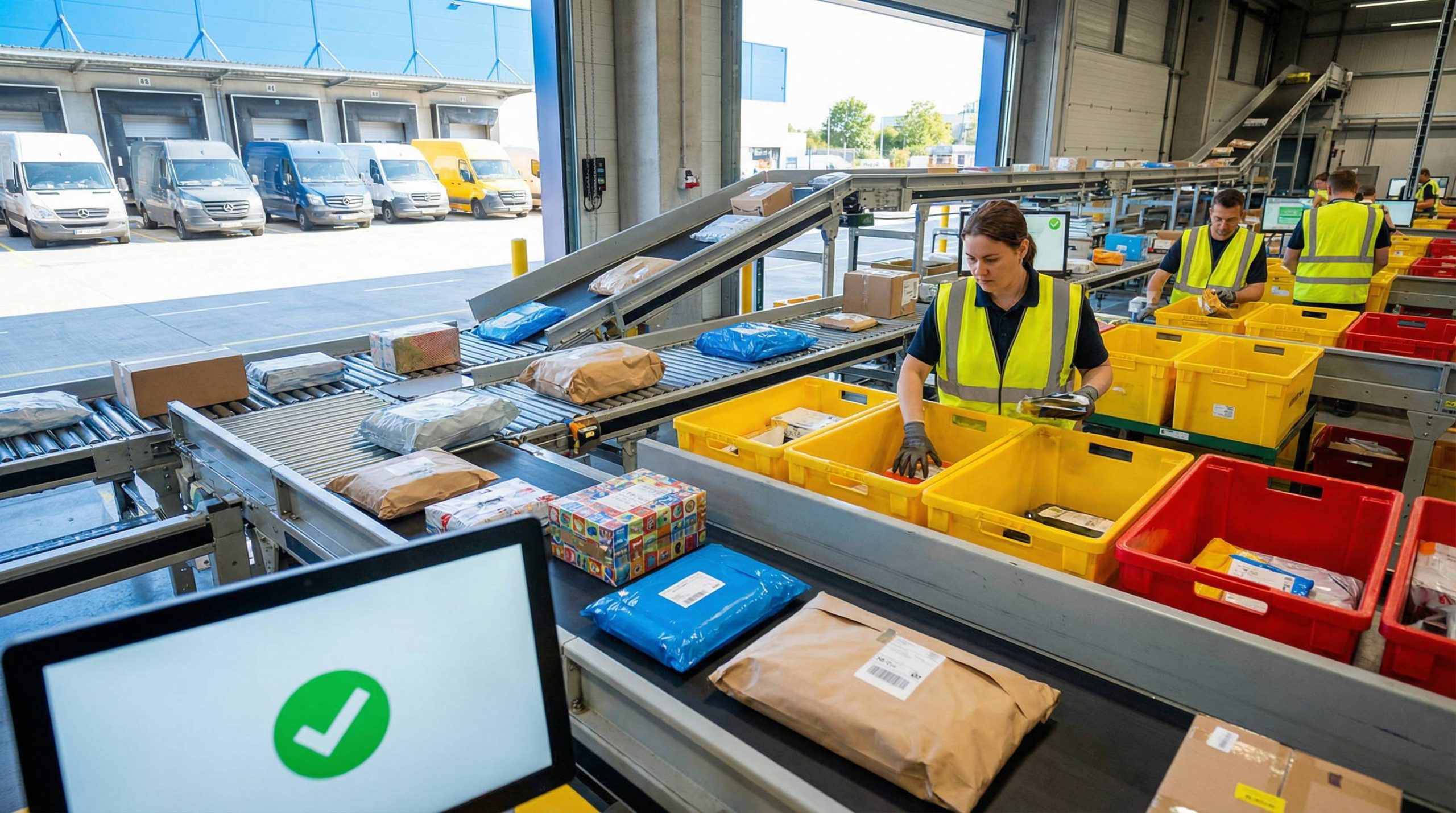 bearbeitung in der zustellbasis ist erfolgt